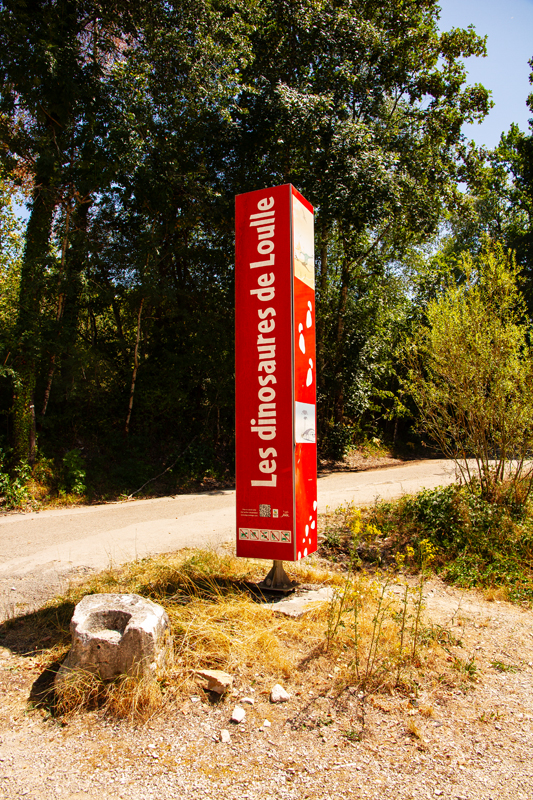 Visite - Site à pistes de dinosaures à Loulle
