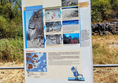Visite - Site à pistes de dinosaures à Loulle