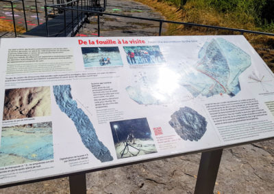 Visite - Site à pistes de dinosaures à Loulle