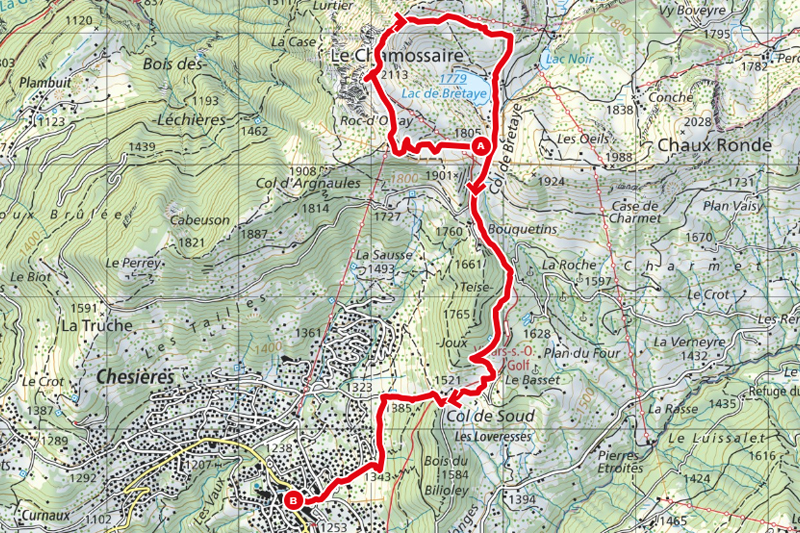 Randonnée - Saype - 2026 - Carte Randonnée - Saype - 2026 - Carte