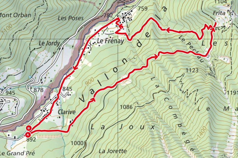 Randonnée - Le Freney - Carte Randonnée - Le Freney - Carte
